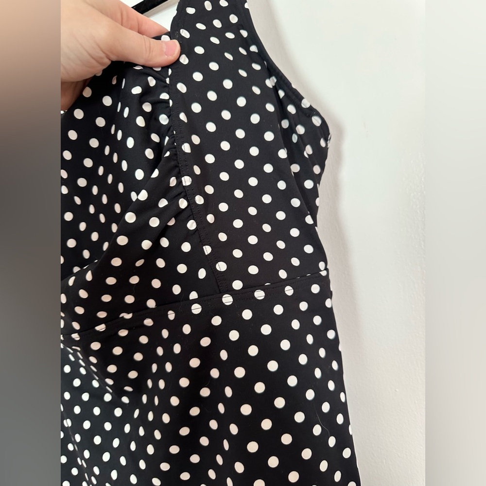 Lands End polka dot tankini top - Picture 2 of 5